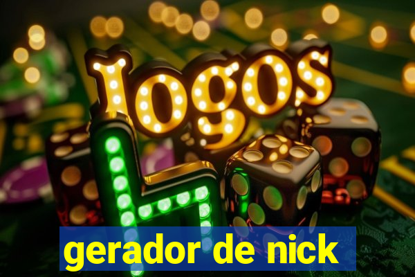 gerador de nick